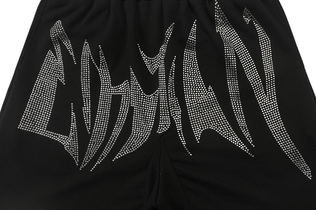 MIXED EMOTION Graphic Panel Casual Shorts
