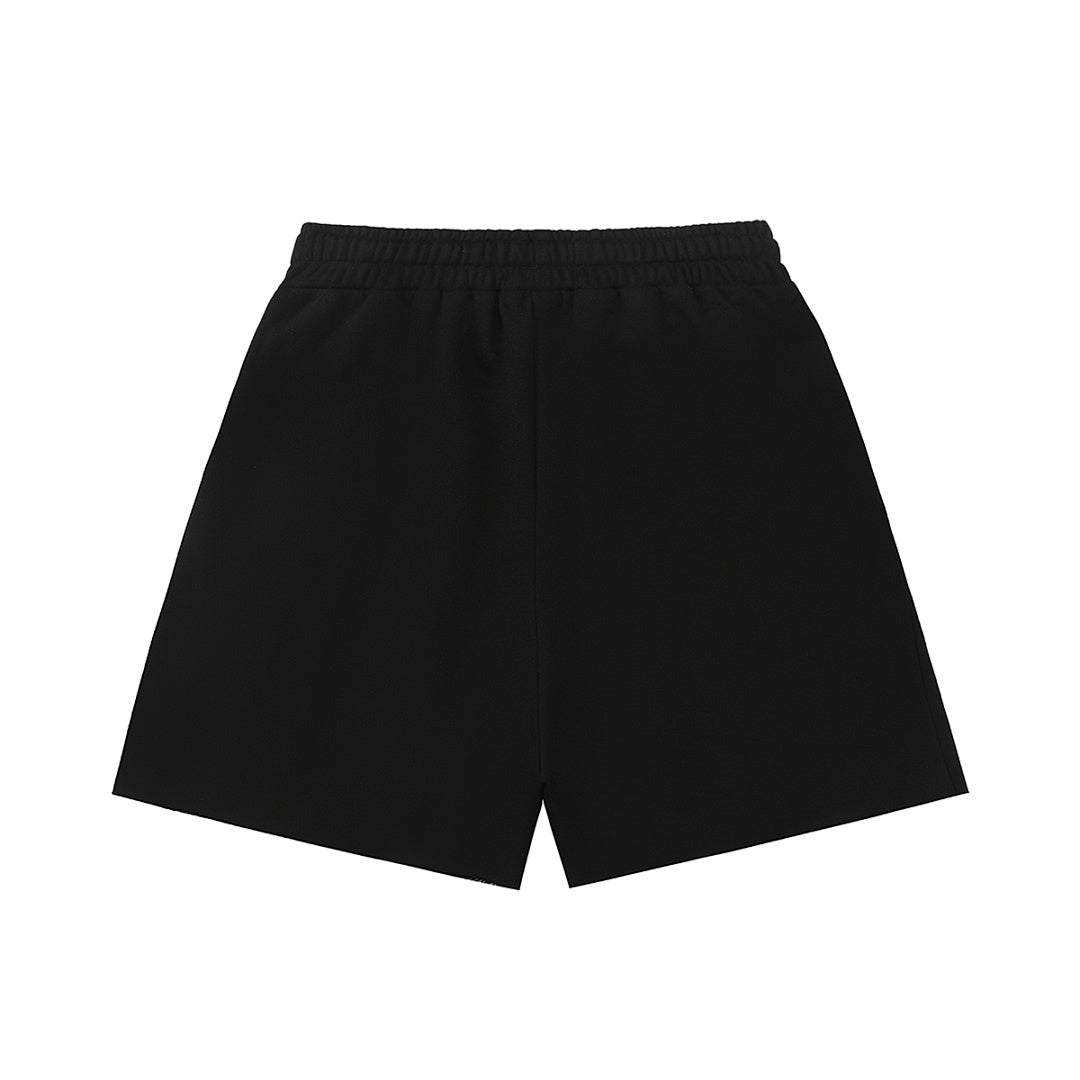 MIXED EMOTION Graphic Panel Casual Shorts