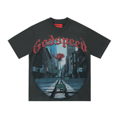 GODSPEED Vintage City Graphic Oversized T-Shirt