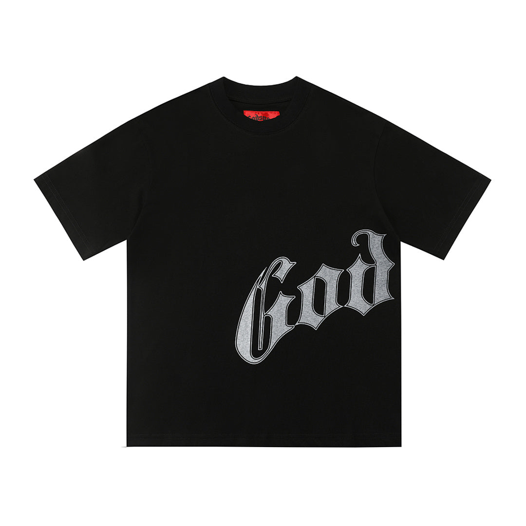 GODSPEED Distressed Skull Graphic T-Shirt