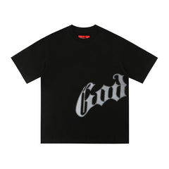 GODSPEED Distressed Skull Graphic T-Shirt