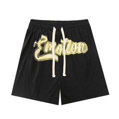 MIXED EMOTION Script Logo Casual Shorts