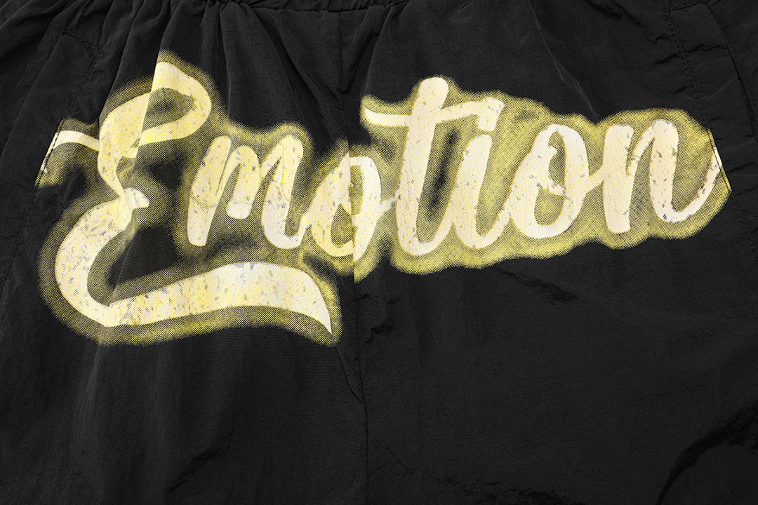 MIXED EMOTION Script Logo Casual Shorts