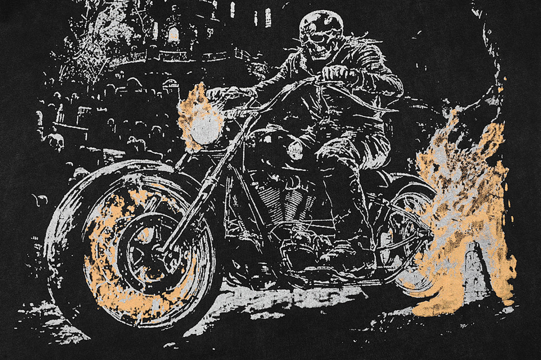 GODSPEED Gothic Motorcycle Graphic T-Shirt