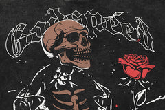 GODSPEED Vintage Motorcycle Skull T-Shirt