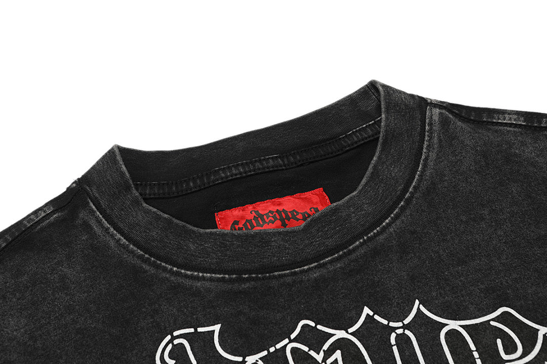 GODSPEED Minimal Gothic Logo Graphic T-Shirt