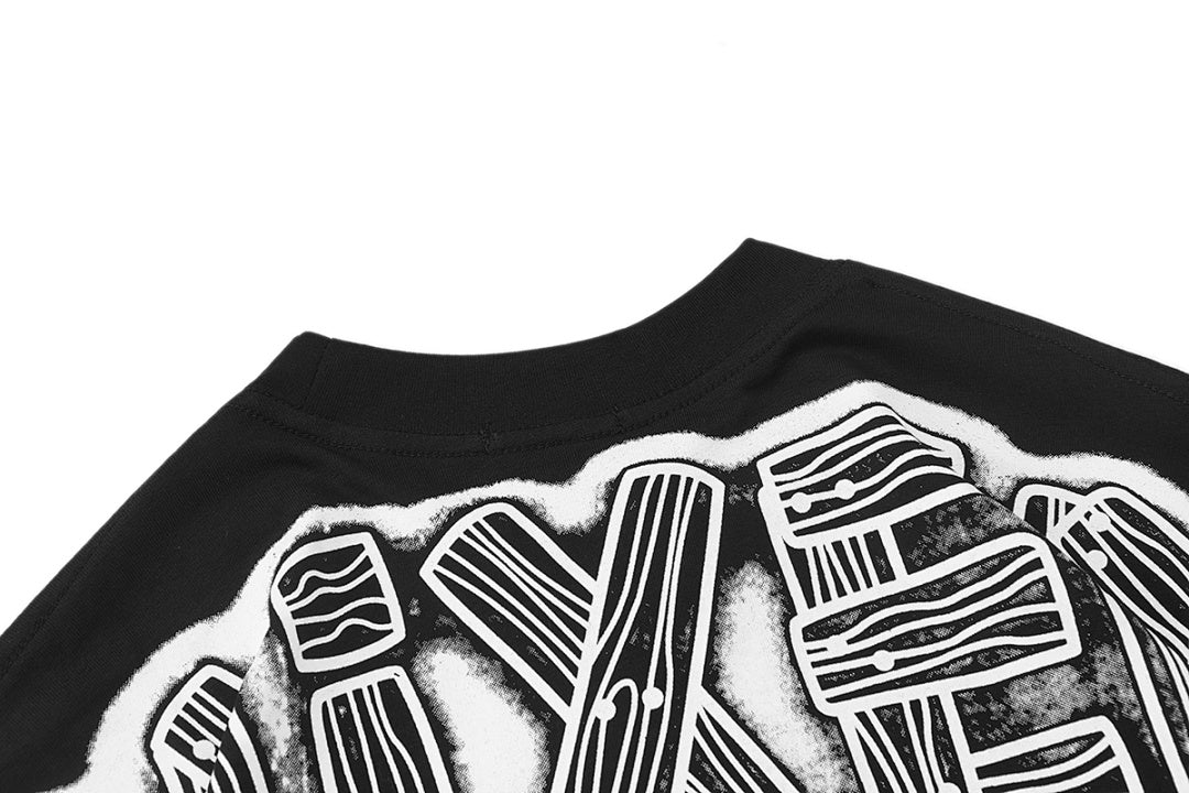 MIXED EMOTION Thorn Logo Graphic Long Sleeve Top