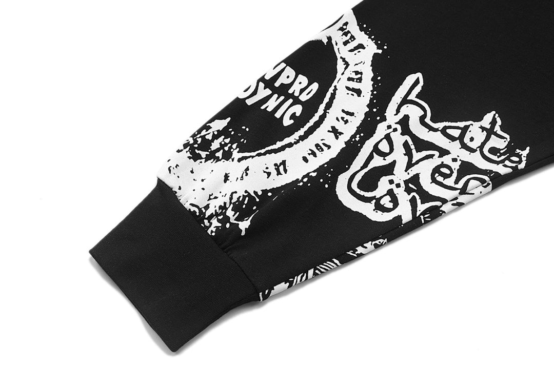 MIXED EMOTION Thorn Logo Graphic Long Sleeve Top