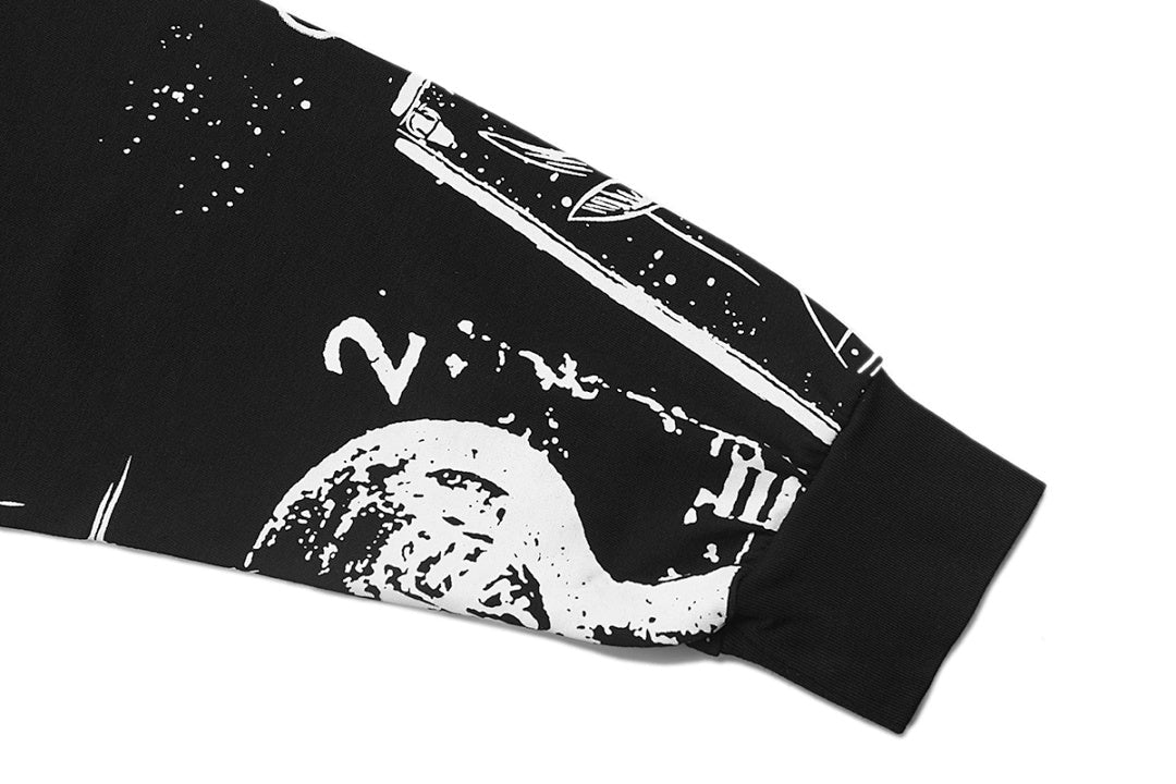 MIXED EMOTION Thorn Logo Graphic Long Sleeve Top