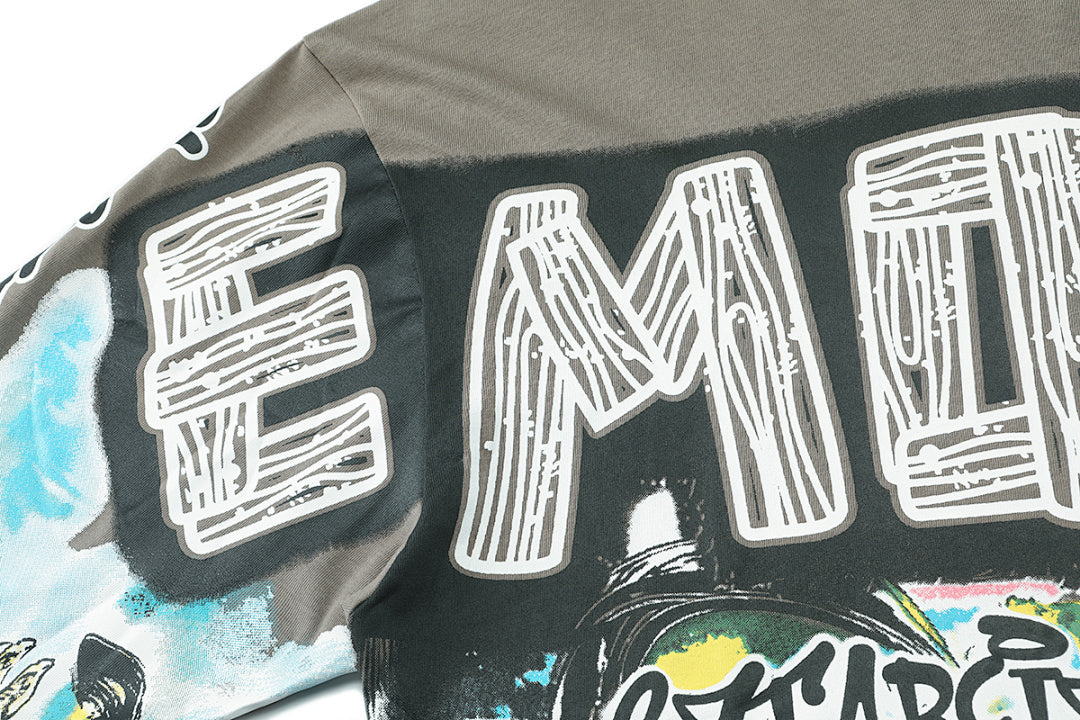 MIXED EMOTION Fantasy Graphic Long Sleeve Streetwear Top