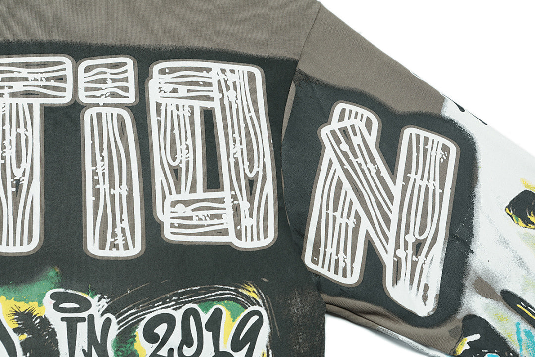MIXED EMOTION Fantasy Graphic Long Sleeve Streetwear Top