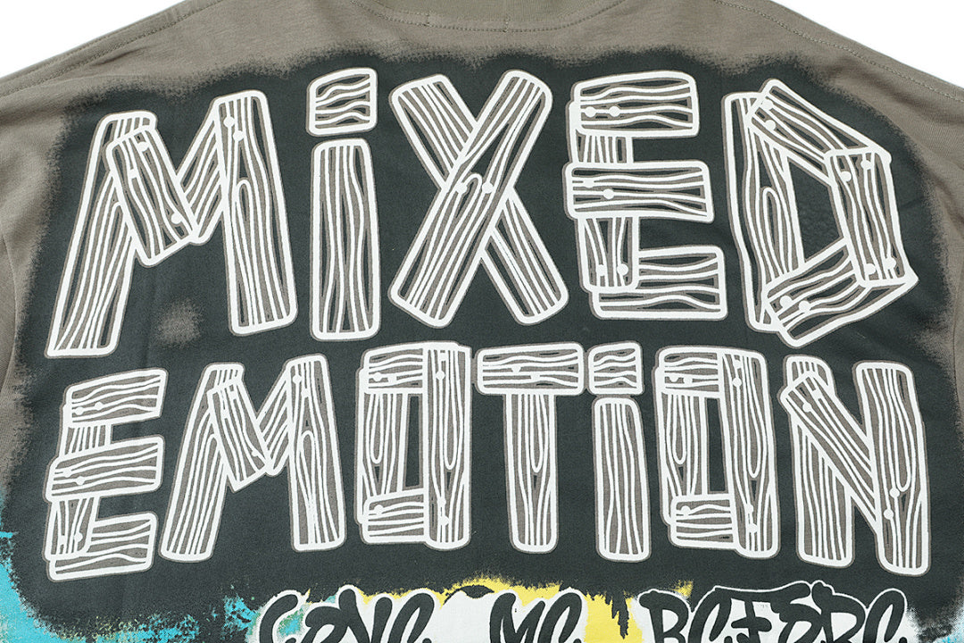 MIXED EMOTION Fantasy Graphic Long Sleeve Streetwear Top