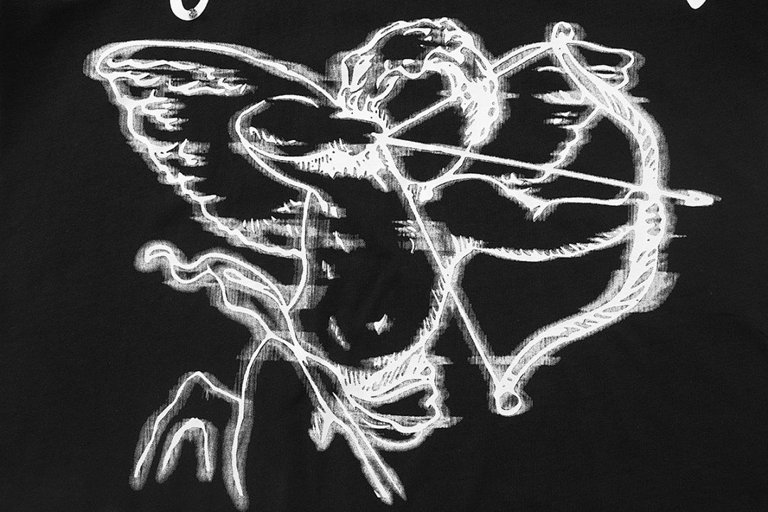 MIXED EMOTION Winged Skull Graphic Long Sleeve Top