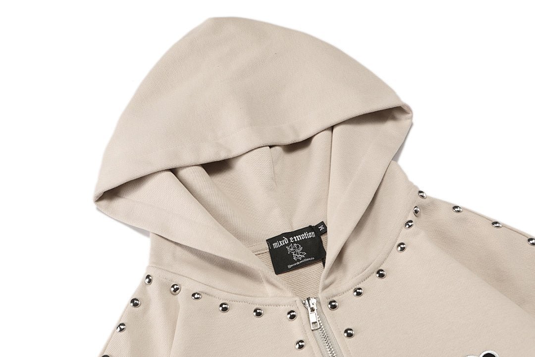 MIXED EMOTION Never Die Gothic Graphic Hoodie