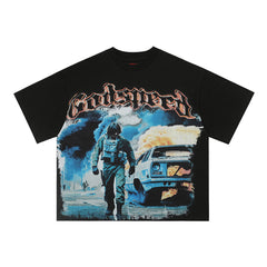 GODSPEED Desert Eagle Graphic Vintage T-Shirt
