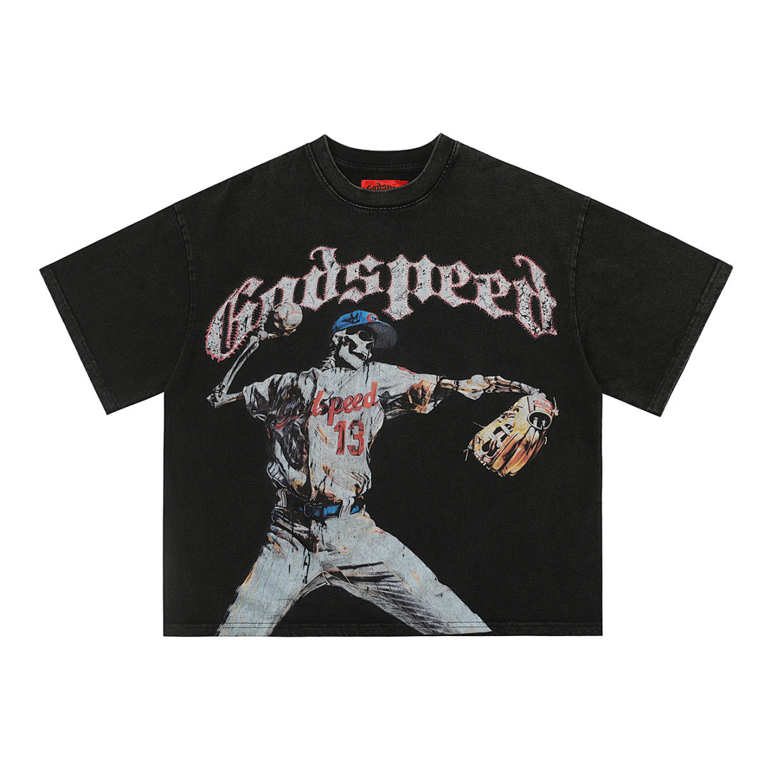 GODSPEED Skeleton Rider Graphic T-Shirt