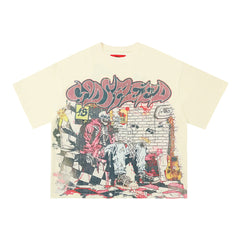 GODSPEED Racing Skull Graphic Vintage T-Shirt