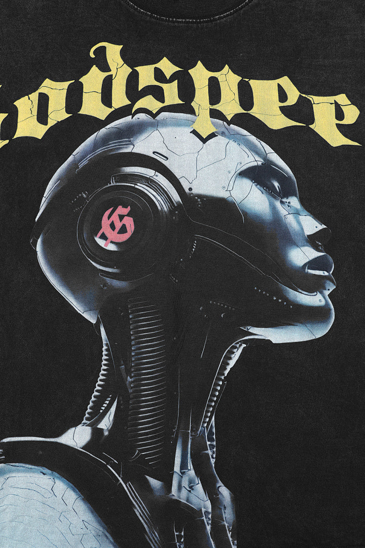 GODSPEED Motorcycle Skull Graphic T-Shirt