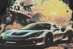 GODSPEED Vintage Racing Skull Graphic T-Shirt