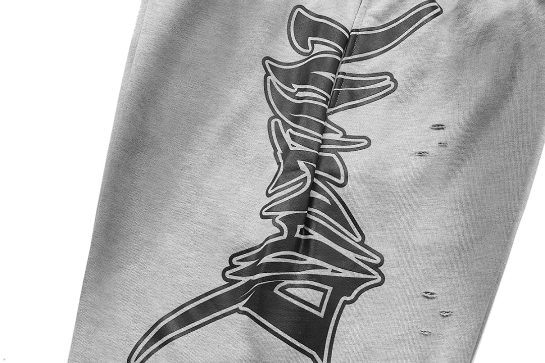 MIXED EMOTION Wing Detail Casual Shorts