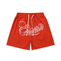 MIXED EMOTION Script Graphic Casual Shorts
