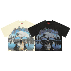 GODSPEED Vintage Skull Vehicle Graphic T-Shirt