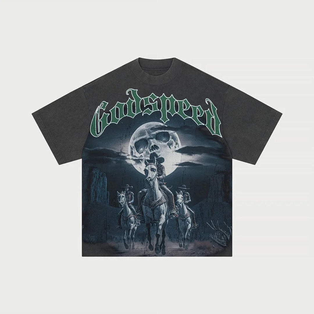 GODSPEED Vintage Airbrush Graphic T-Shirt