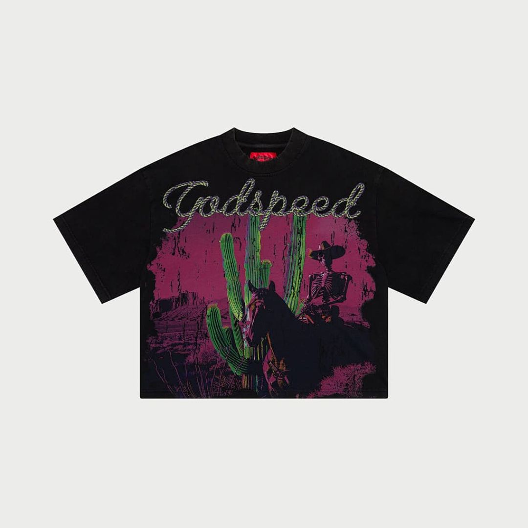 GODSPEED Vintage Collage Graphic T-Shirt