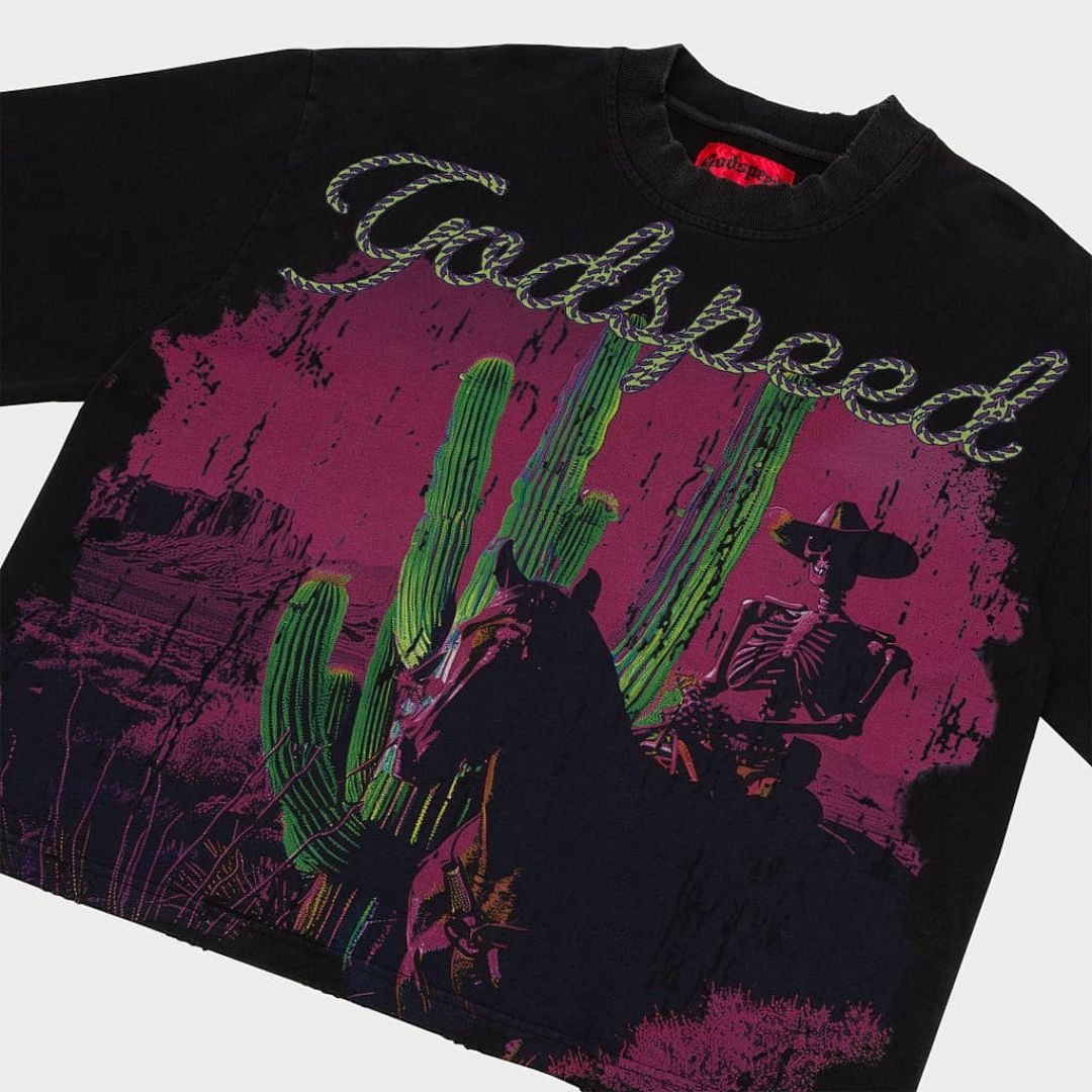 GODSPEED Vintage Collage Graphic T-Shirt