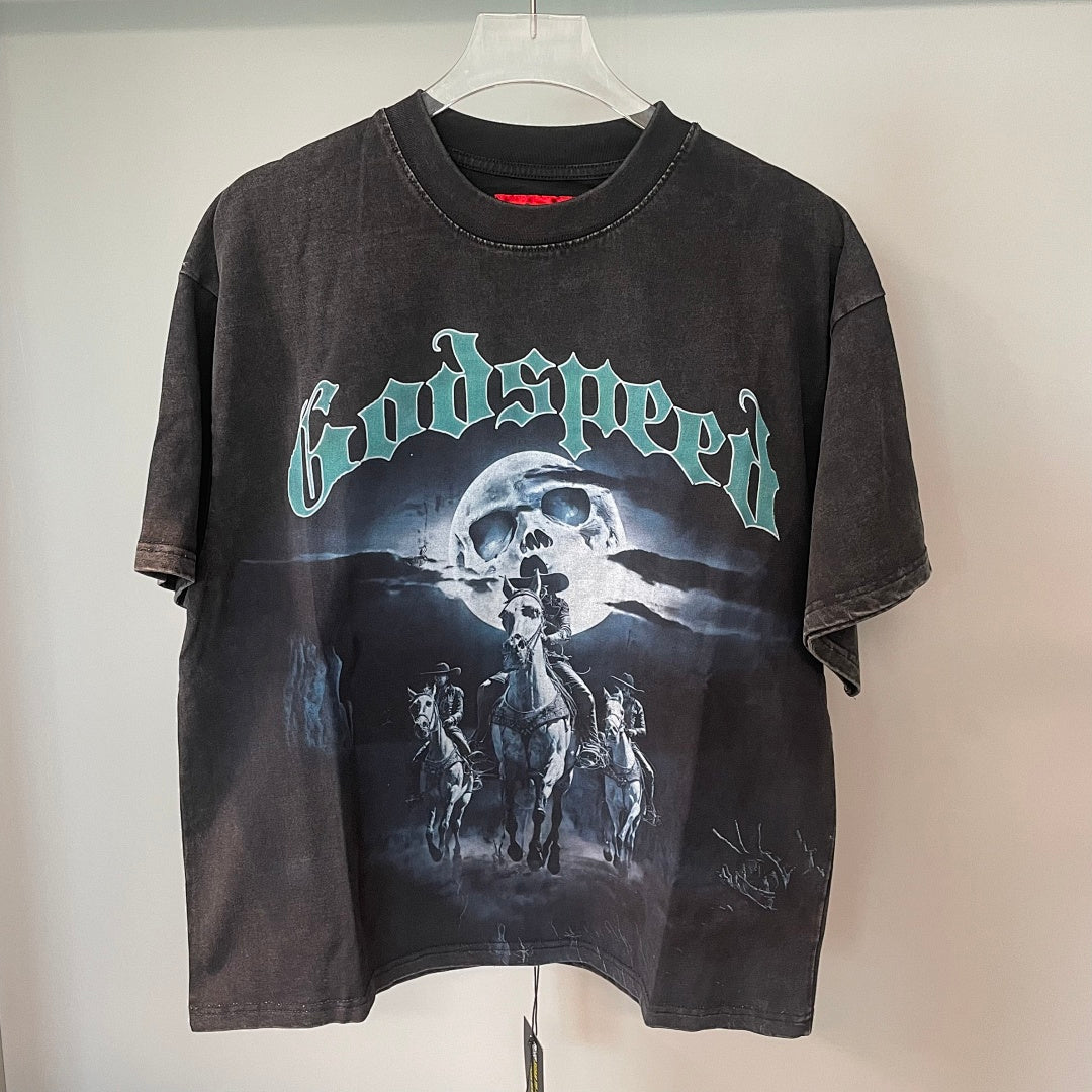 GODSPEED Vintage Airbrush Graphic T-Shirt