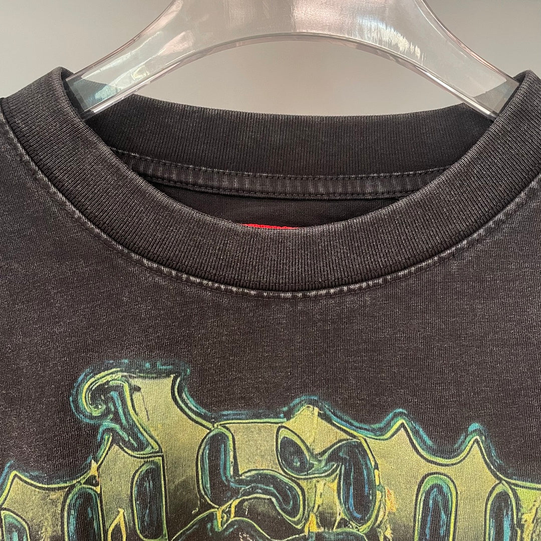 GODSPEED Vintage Racing Skull Graphic T-Shirt