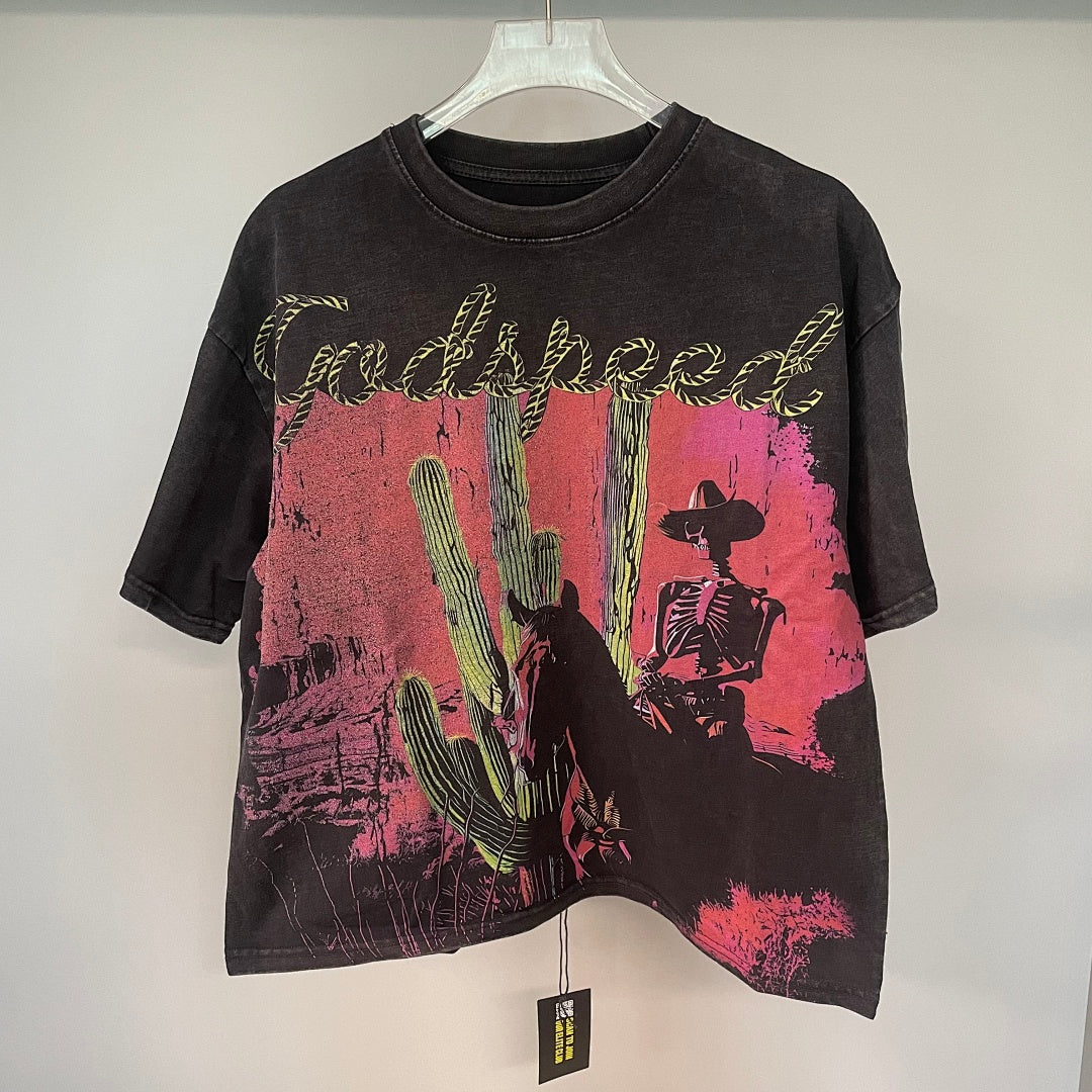 GODSPEED Vintage Collage Graphic T-Shirt