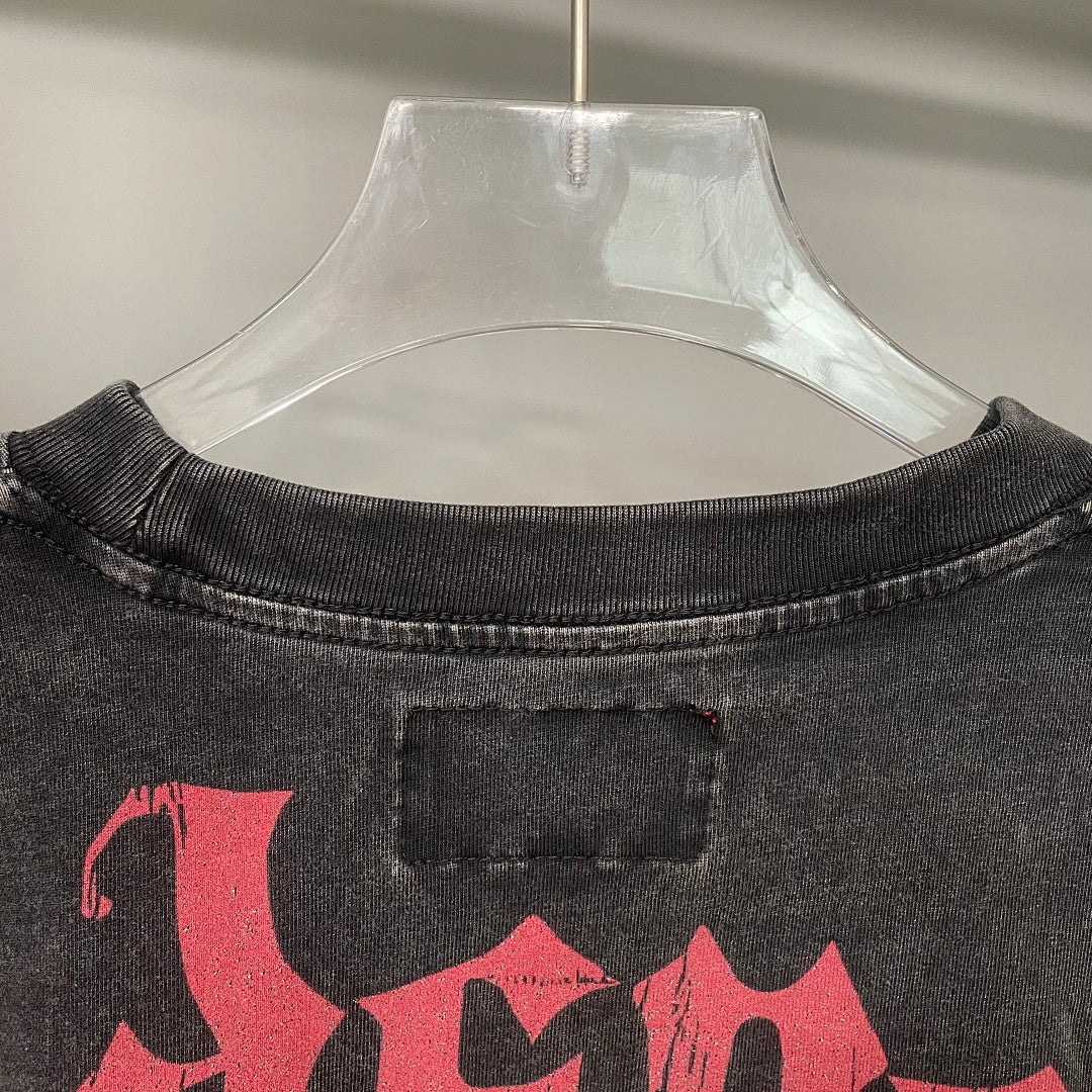 GODSPEED Gothic Skull Back Graphic T-Shirt