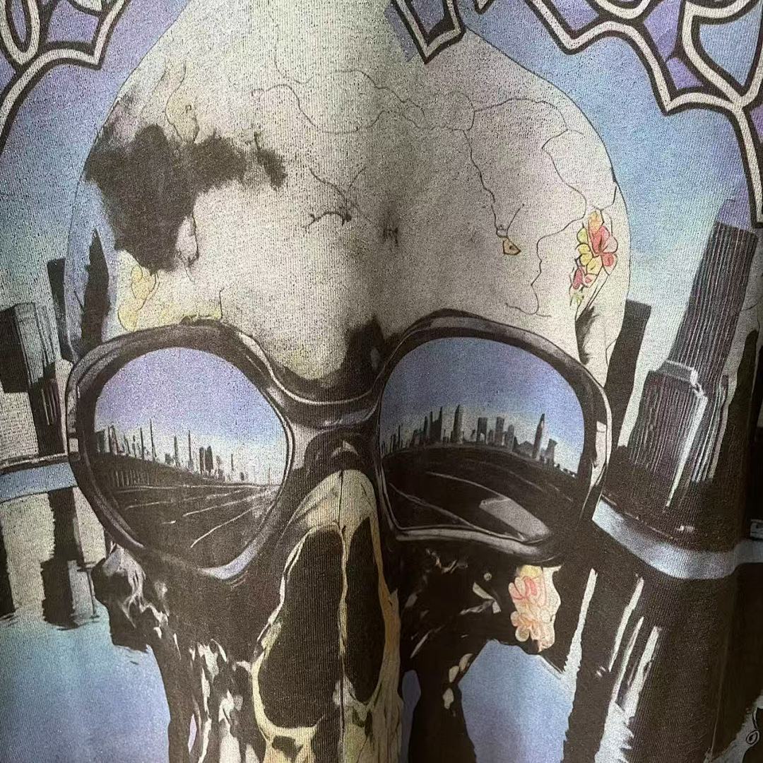 GODSPEED Vintage Skull Vehicle Graphic T-Shirt
