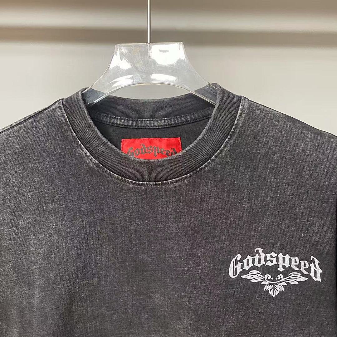 GODSPEED Graphic Character Collage T-Shirt