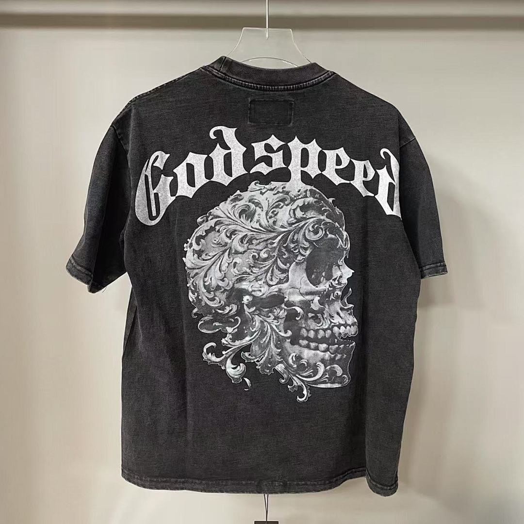 GODSPEED Graphic Character Collage T-Shirt