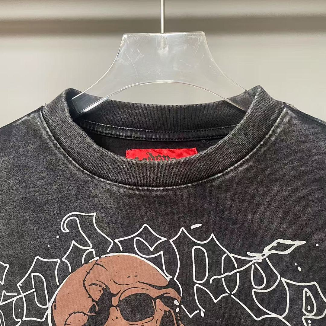 GODSPEED Vintage Motorcycle Skull T-Shirt