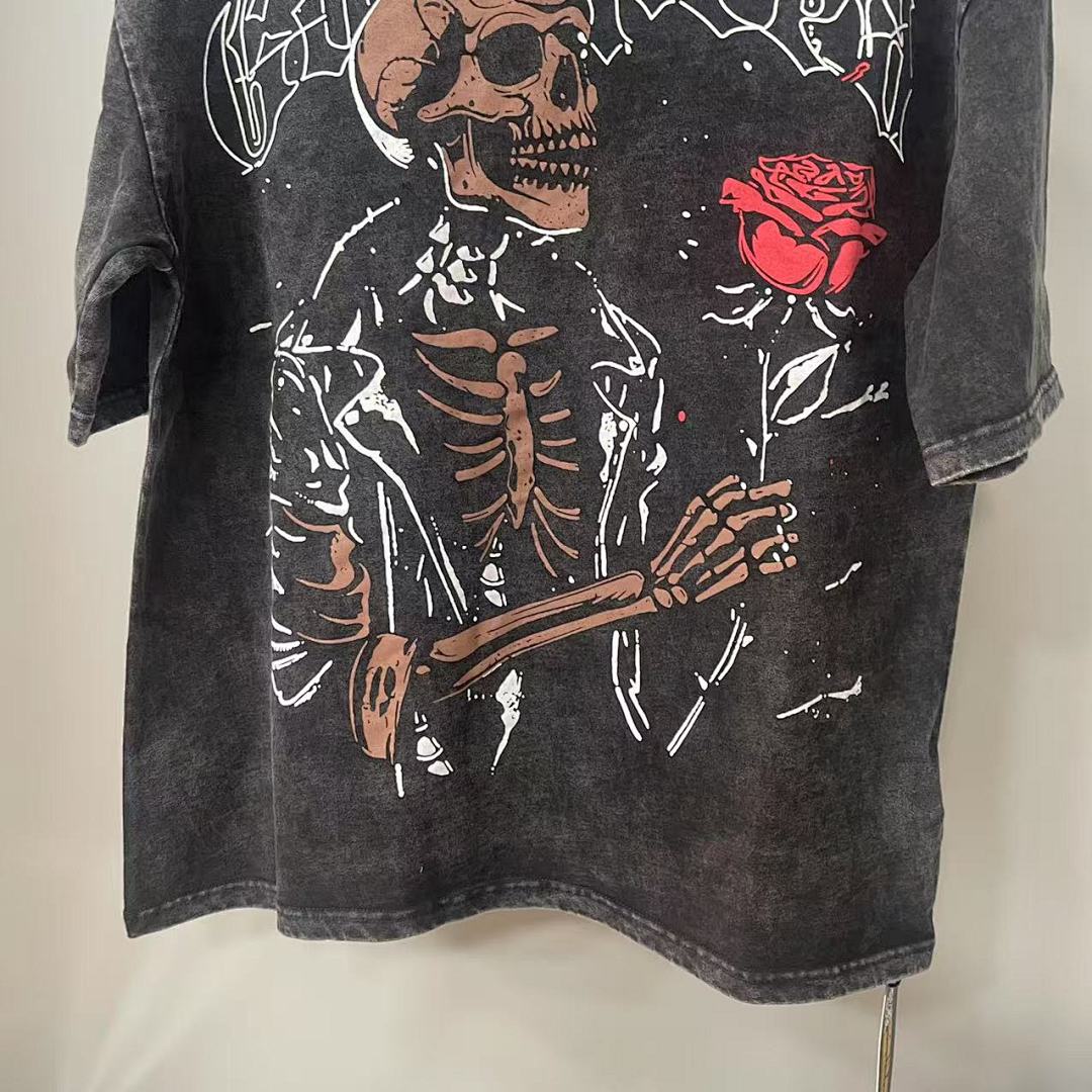 GODSPEED Vintage Motorcycle Skull T-Shirt