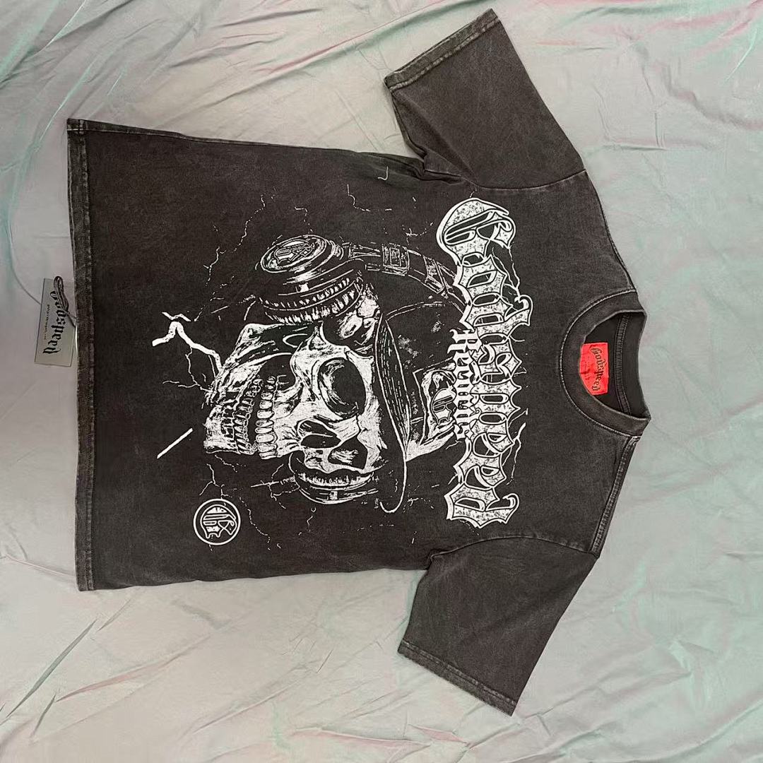 GODSPEED Gothic Skull Motorcycle T-Shirt
