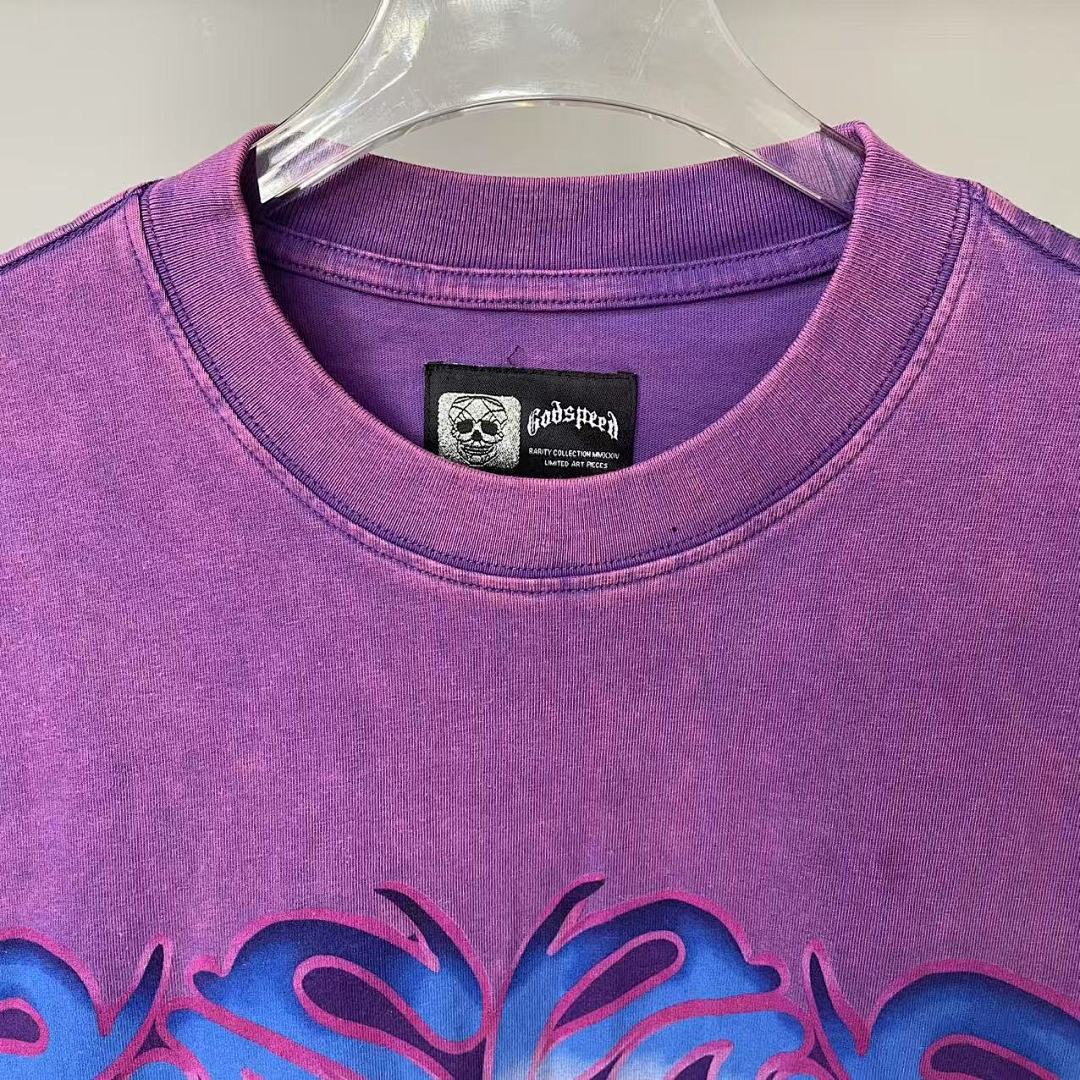 GODSPEED Vintage Skull Graphic T-Shirt