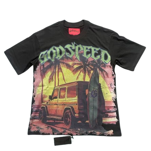 GODSPEED Vintage Motorcycle Skull T-Shirt