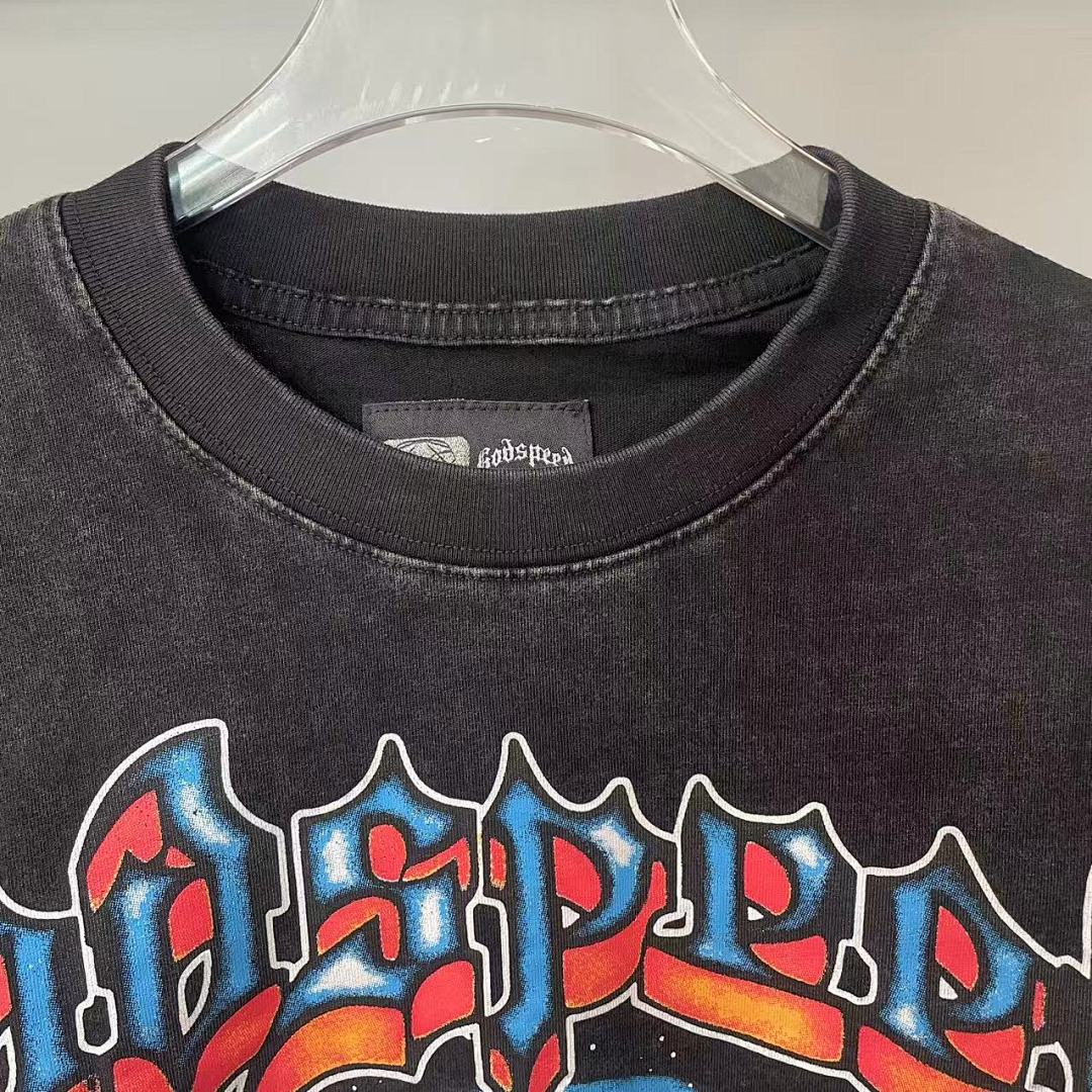 GODSPEED Retro Skull Poster T-Shirt