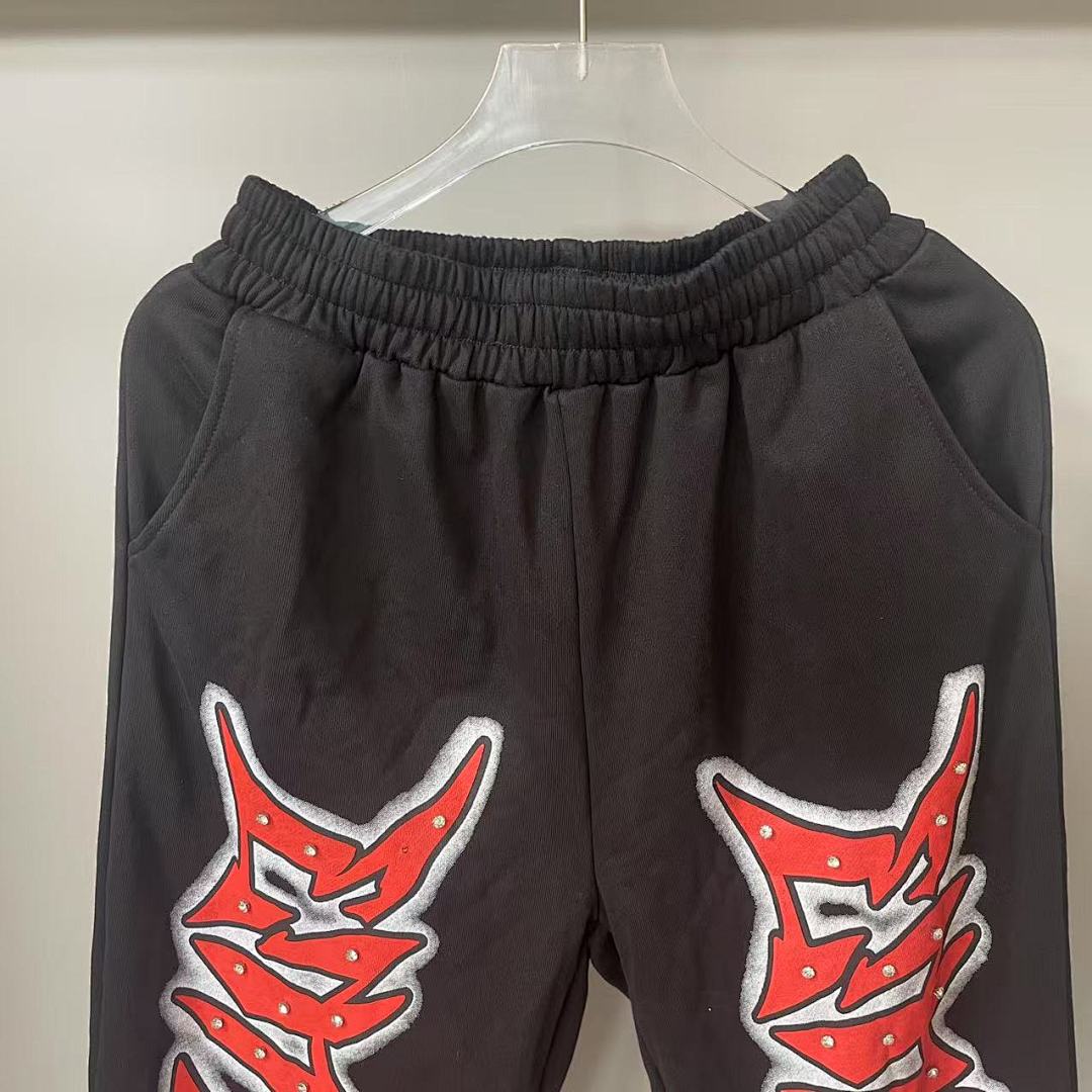 MIXED EMOTION Oversized Letter Graphic Lounge Pants