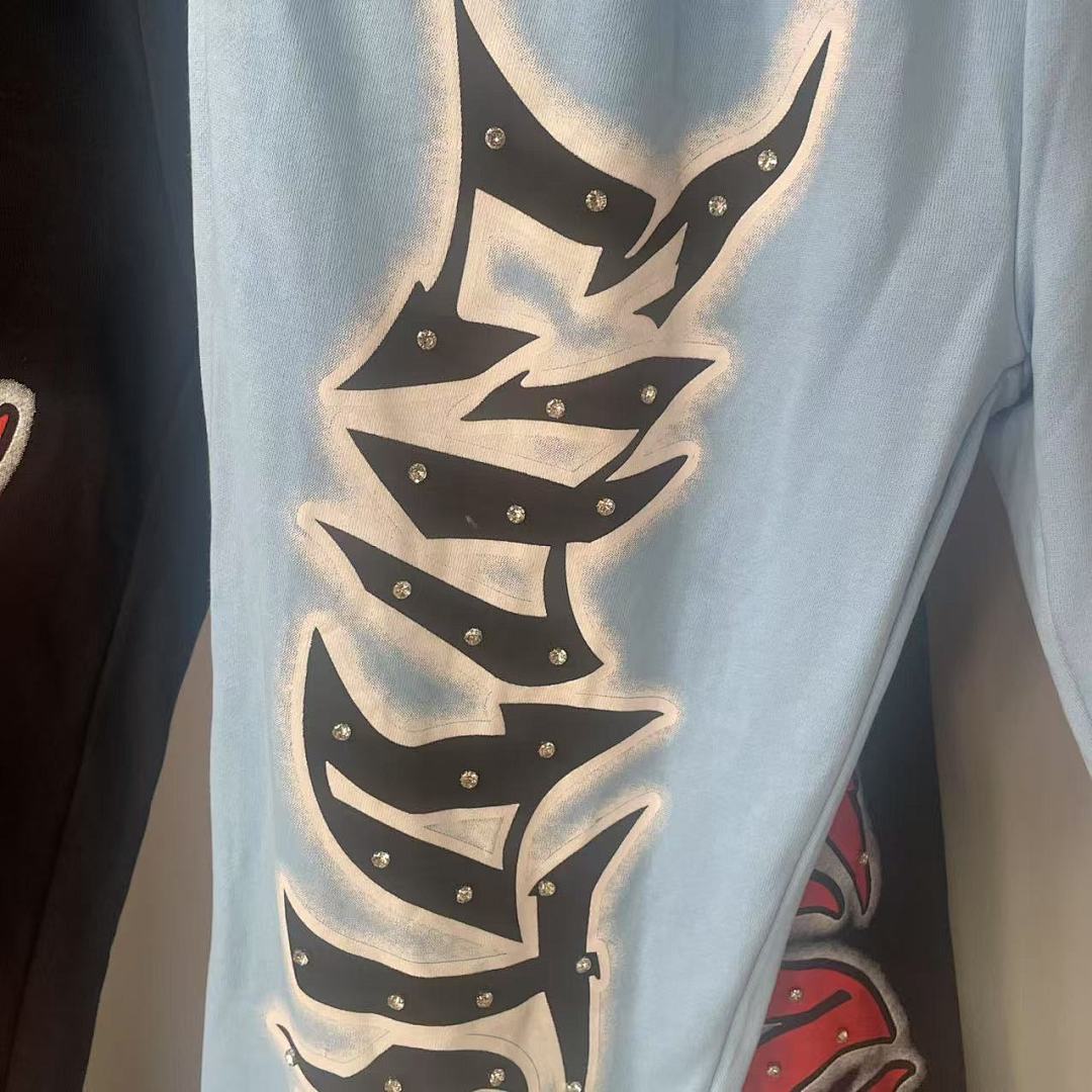 MIXED EMOTION Oversized Letter Graphic Lounge Pants
