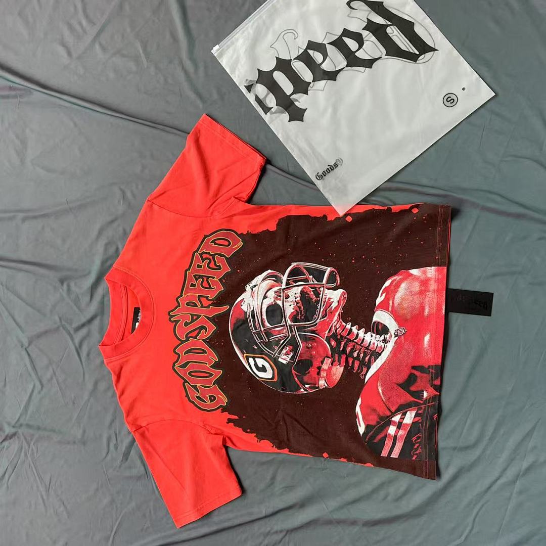 GODSPEED Classic Skull Rider Graphic T-Shirt