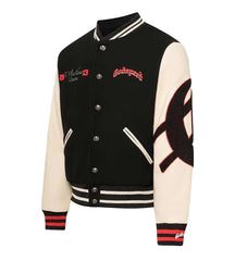 GODSPEED Skull Graphic Varsity Jacket
