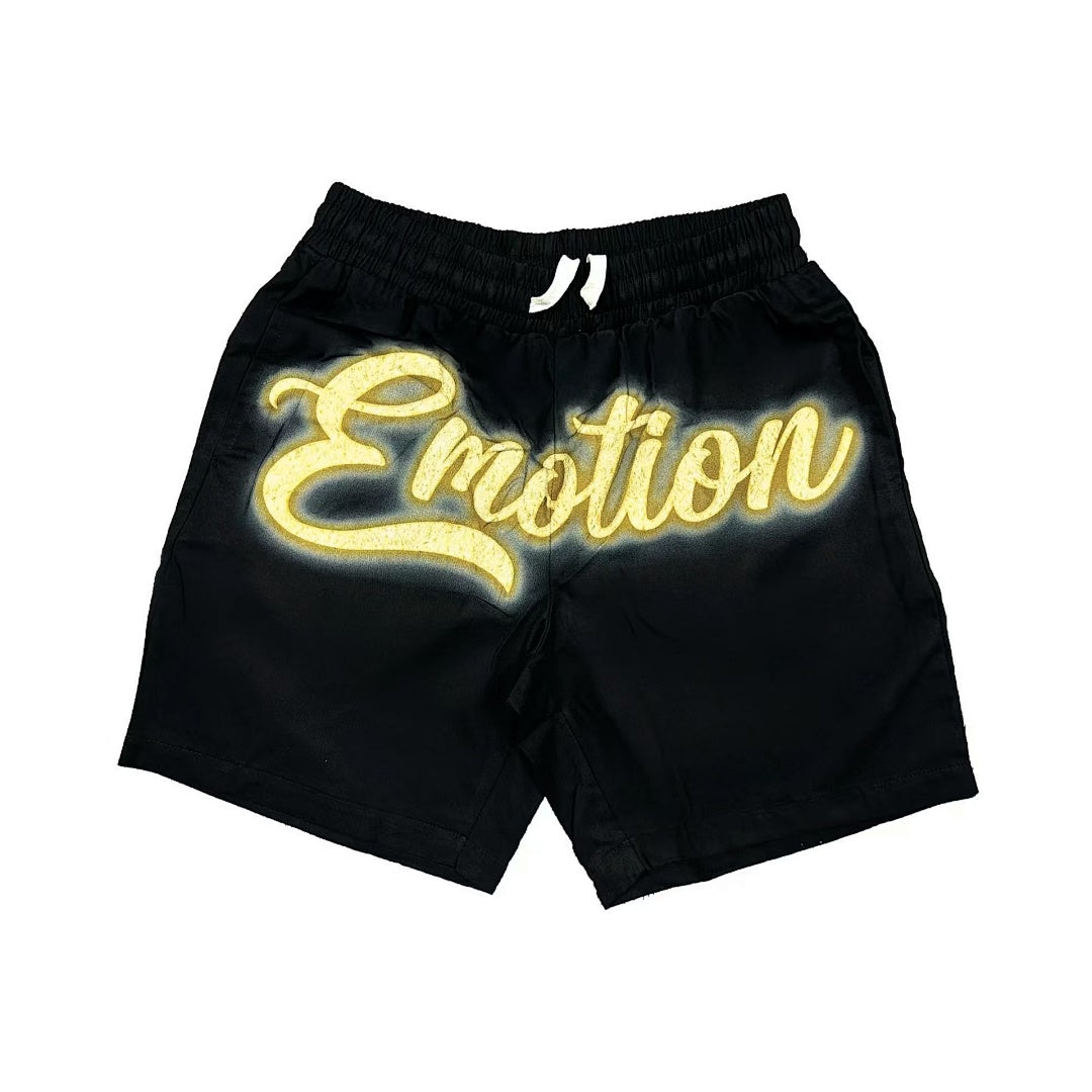 MIXED EMOTION Script Logo Casual Shorts