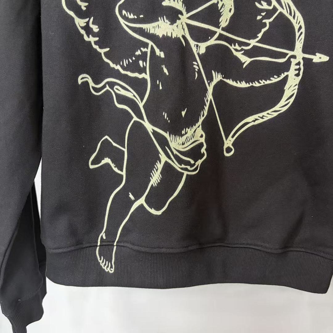 MIXED EMOTION Vintage Wing Graphic Zip-Up Hoodie