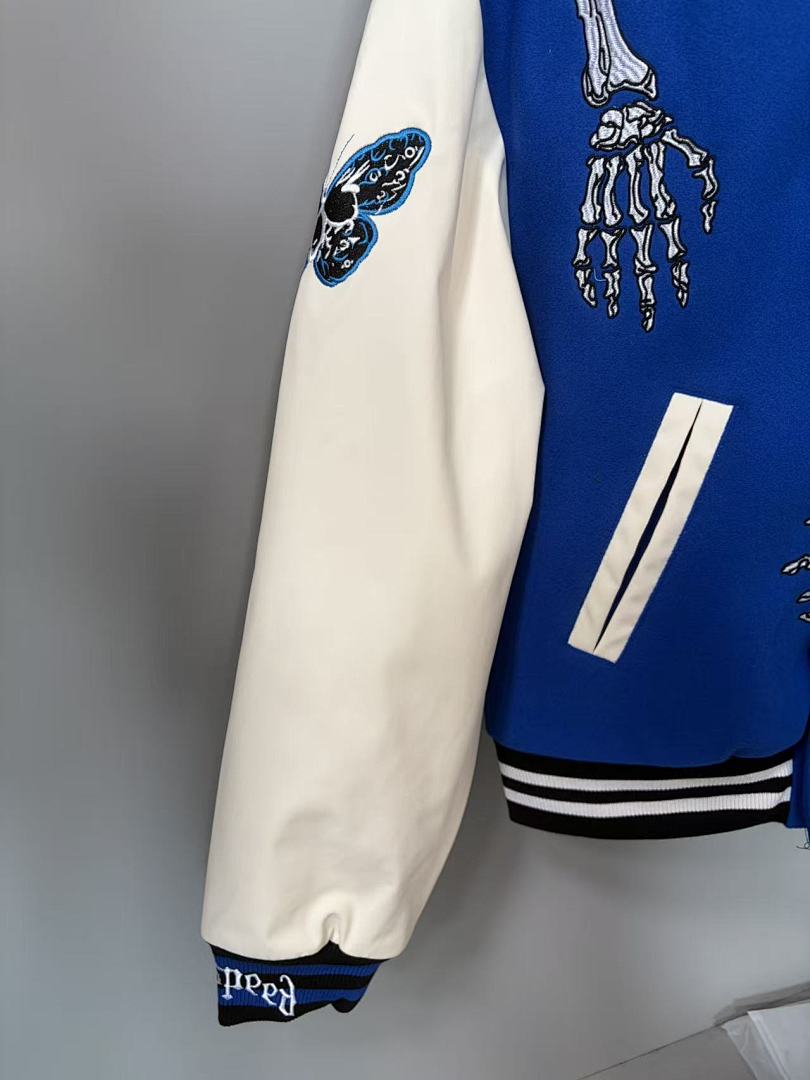 GODSPEED Skeleton Graphic Varsity Jacket