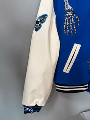 GODSPEED Skeleton Graphic Varsity Jacket